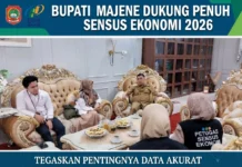 Bupati Majene Dukung Penuh Sensus Ekonomi 2026, Tegaskan Pentingnya Data Akurat untuk Perencanaan Pembangunan Daerah