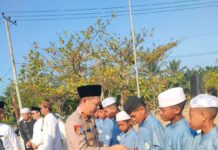 Kapolres Mateng Ikuti Salat Istisqa, Lanjut Santuni Anak Yatim