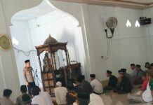 Safari Jumat, Kapolres Mateng AKBP Ari Prayitno Ingatkan Warga Waspada Karhutla