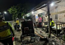 Malam Hari, PJR Ditlantas Polda Sulbar Gelar Blue Light Patrol dan Polantas Karib