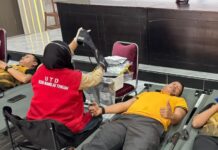 Polres Mateng Gelar Donor Darah Sambut HUT Lalu Lintas ke-71, Wakapolres Pimpin Langsung