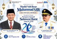 Menteri Agama Nasaruddin Umar Hadiri Maulid Nabi di Sulbar, Gubernur: Selamat Datang di Bumi Manakarra