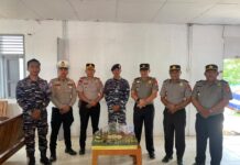 HUT ke-81 TNI, Polres Mateng Sambangi Koramil dan Pos TNI AL