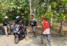 URC Polres Polman Amankan Terduga Pelaku Curanmor di Matakali, Motor Curian Jadi Barang Bukti